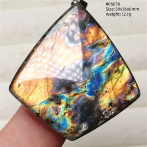 Natural Blue Light Labradorite Pendant Jewelry Water Drop Crystal Flash Labradorite Bead Necklace Women Men AAAAAA - Image 9