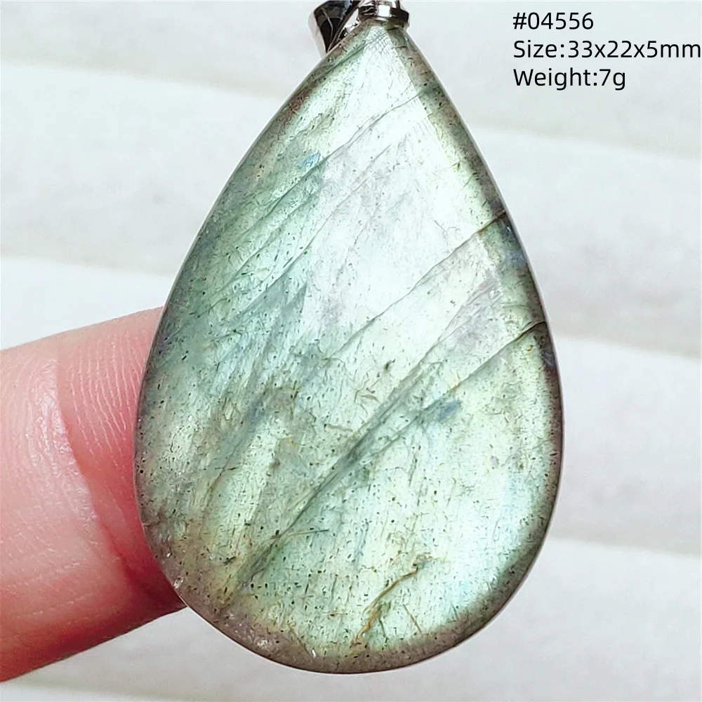 Natural Blue Light Labradorite Pendant Jewelry Water Drop Crystal Flash Labradorite Bead Necklace Women Men AAAAAA - Image 32