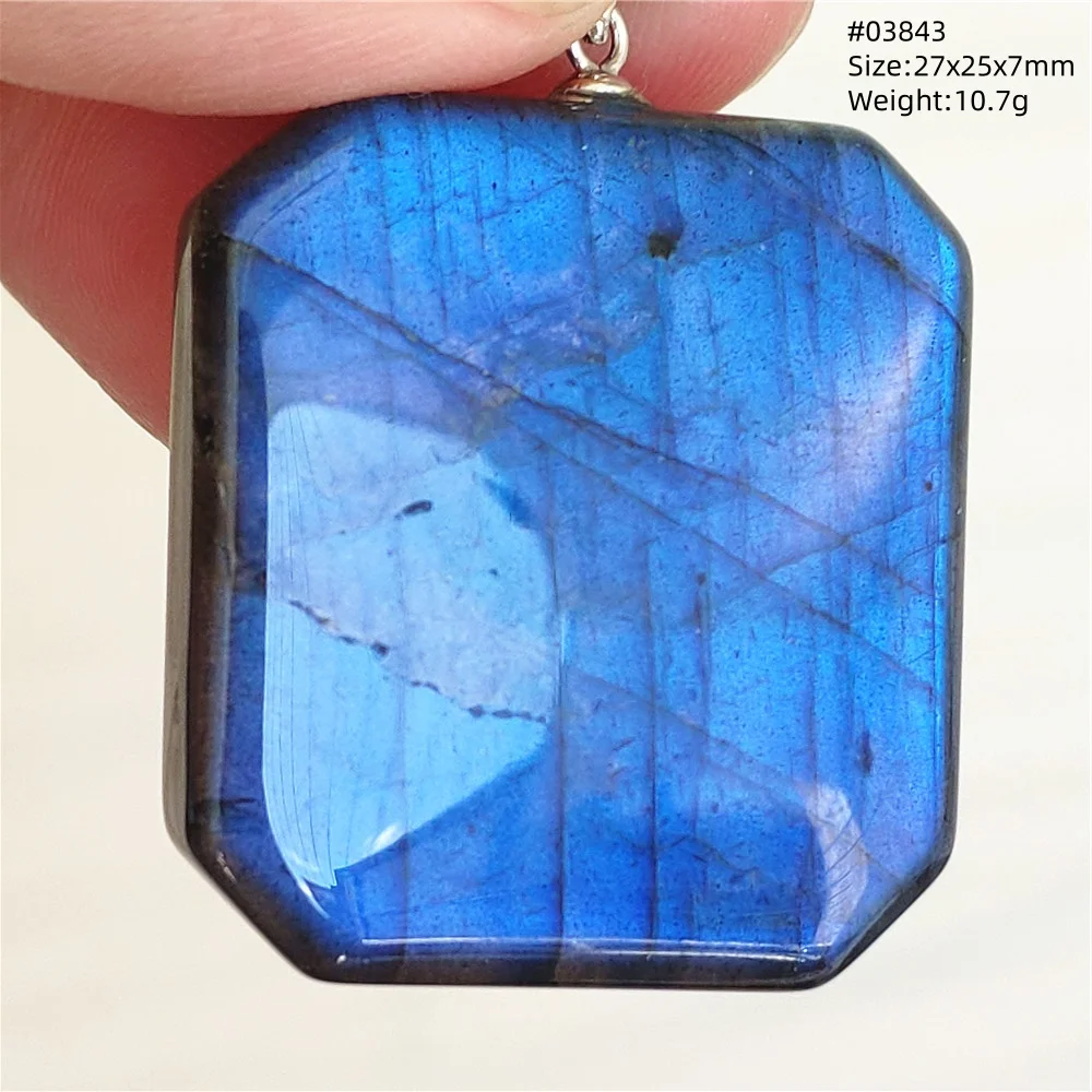 Natural Blue Light Labradorite Pendant Jewelry Water Drop Crystal Flash Labradorite Bead Necklace Women Men AAAAAA - Image 24
