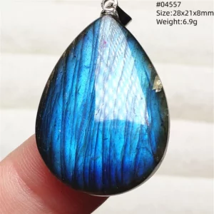 Natural Blue Light Labradorite Pendant Jewelry Water Drop Crystal Flash Labradorite Bead Necklace Women Men AAAAAA - Image 31