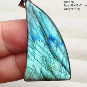 Natural Blue Light Labradorite Pendant Jewelry Water Drop Crystal Flash Labradorite Bead Necklace Women Men AAAAAA - Image 55