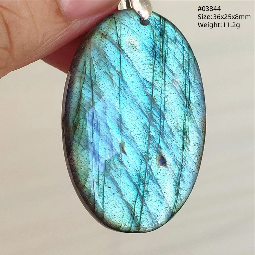 Natural Blue Light Labradorite Pendant Jewelry Water Drop Crystal Flash Labradorite Bead Necklace Women Men AAAAAA - Image 26