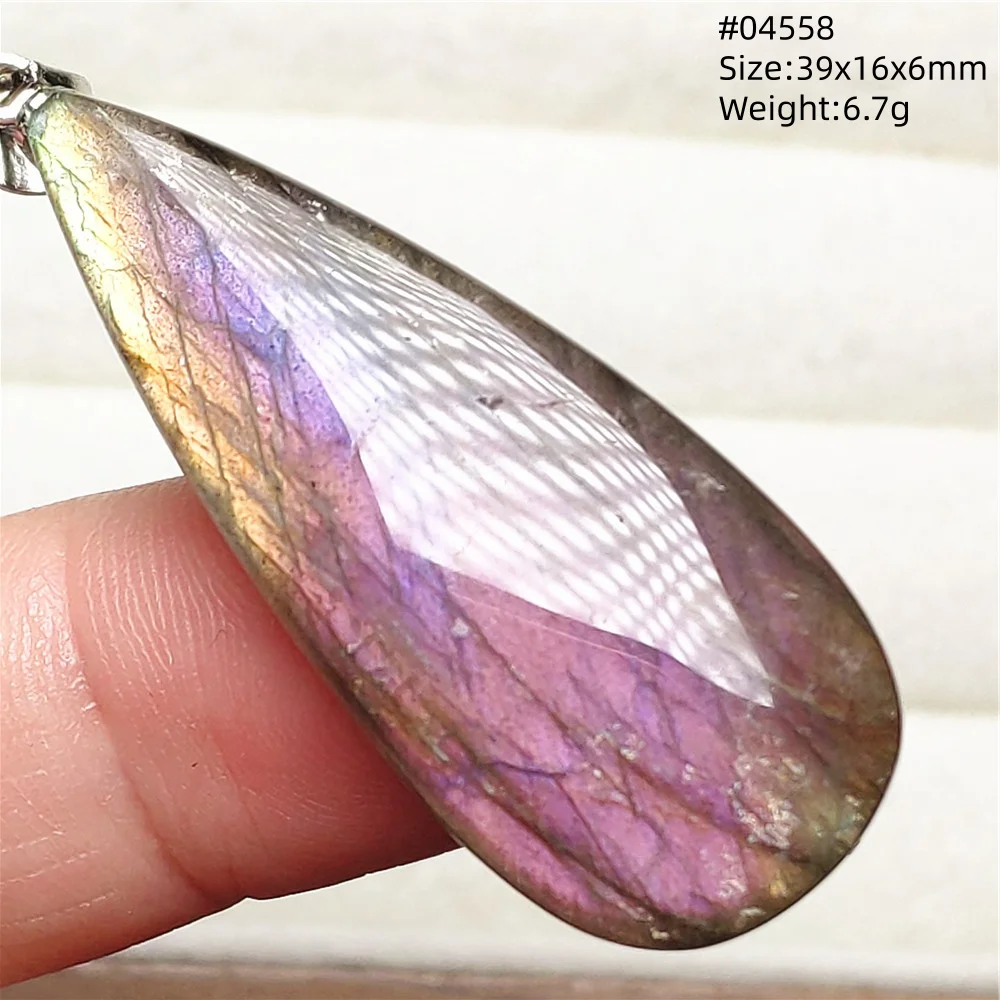 Natural Blue Light Labradorite Pendant Jewelry Water Drop Crystal Flash Labradorite Bead Necklace Women Men AAAAAA - Image 41