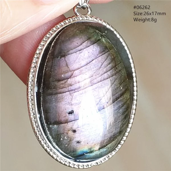 Natural Blue Light Labradorite Pendant Jewelry Water Drop Crystal Flash Labradorite Bead Necklace Women Men AAAAAA
