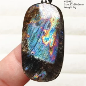 Natural Blue Light Labradorite Pendant Jewelry Water Drop Crystal Flash Labradorite Bead Necklace Women Men AAAAAA - Image 17