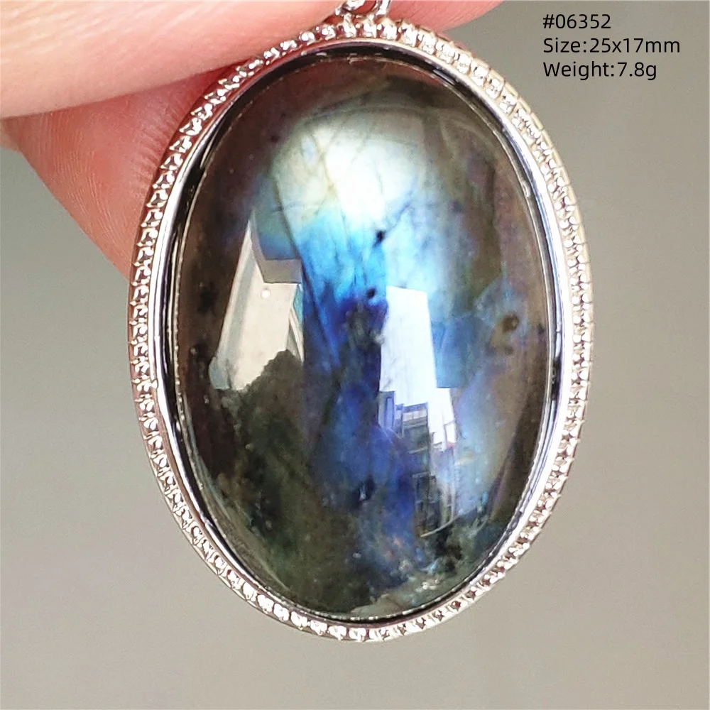 Natural Blue Light Labradorite Pendant Jewelry Water Drop Crystal Flash Labradorite Bead Necklace Women Men AAAAAA - Image 27