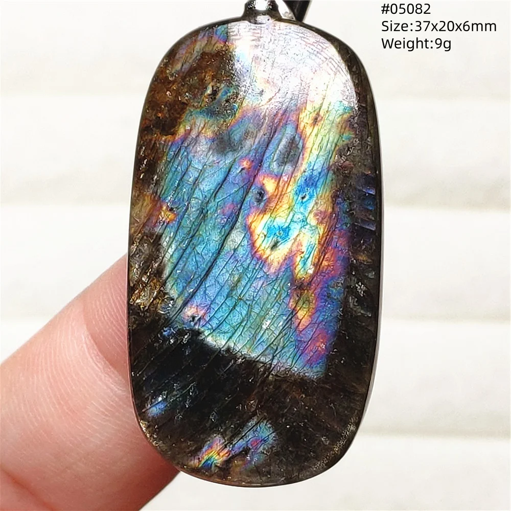 Natural Blue Light Labradorite Pendant Jewelry Water Drop Crystal Flash Labradorite Bead Necklace Women Men AAAAAA - Image 17