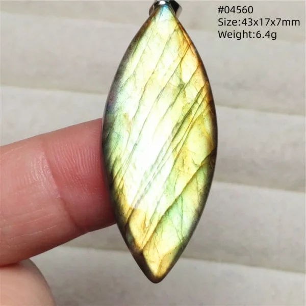 Natural Blue Light Labradorite Pendant Jewelry Water Drop Crystal Flash Labradorite Bead Necklace Women Men AAAAAA