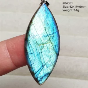 Natural Blue Light Labradorite Pendant Jewelry Water Drop Crystal Flash Labradorite Bead Necklace Women Men AAAAAA - Image 51