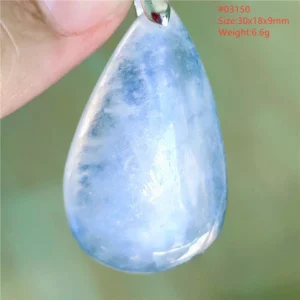 Natural Blue Light Moonstone Pendant Water Drop Beads Women Men Necklace 925 Silver Moonstone Pendant AAAAAA - Image 39