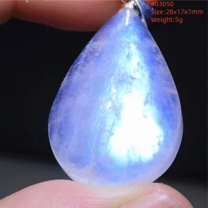 Natural Blue Light Moonstone Pendant Water Drop Beads Women Men Necklace 925 Silver Moonstone Pendant AAAAAA - Image 53