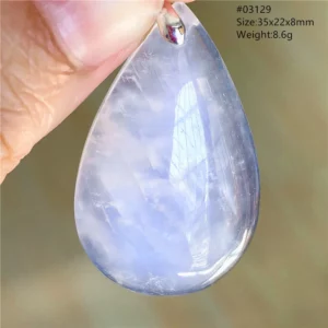 Natural Blue Light Moonstone Pendant Water Drop Beads Women Men Necklace 925 Silver Moonstone Pendant AAAAAA - Image 47