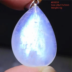 Natural Blue Light Moonstone Pendant Water Drop Beads Women Men Necklace 925 Silver Moonstone Pendant AAAAAA - Image 65
