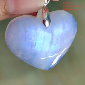 Natural Blue Light Moonstone Pendant Water Drop Beads Women Men Necklace 925 Silver Moonstone Pendant AAAAAA - Image 50