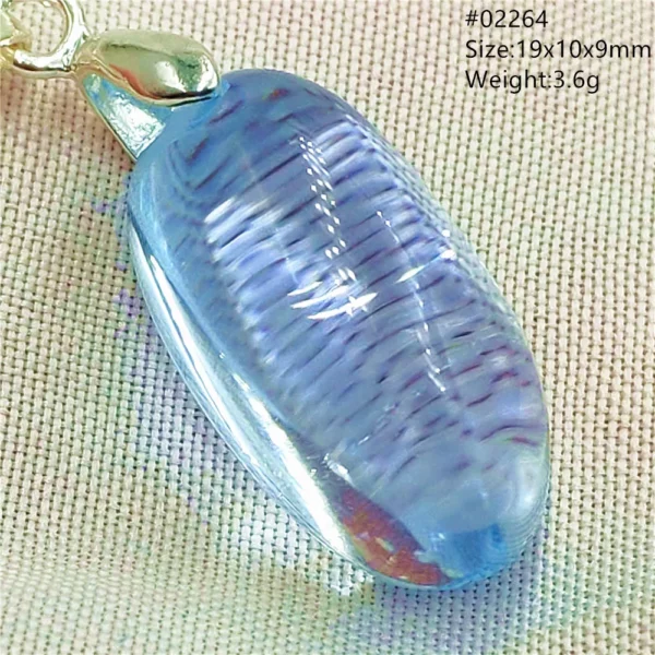 Natural Blue Topaz Crystal Water Drop Pendant Necklace Jewelry Oval Bead Women Men Topaz Necklace Gift AAAAAA
