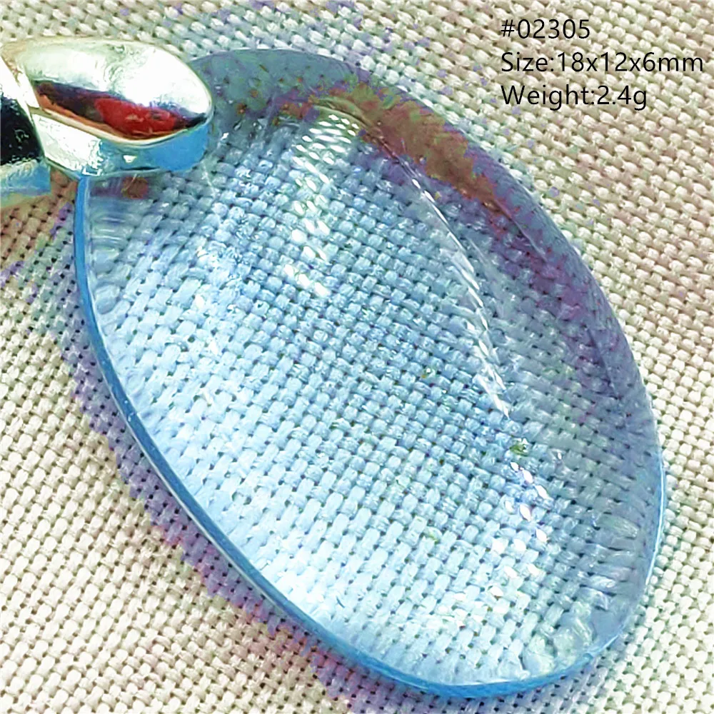 Natural Blue Topaz Crystal Water Drop Pendant Necklace Jewelry Oval Bead Women Men Topaz Necklace Gift AAAAAA - Image 43