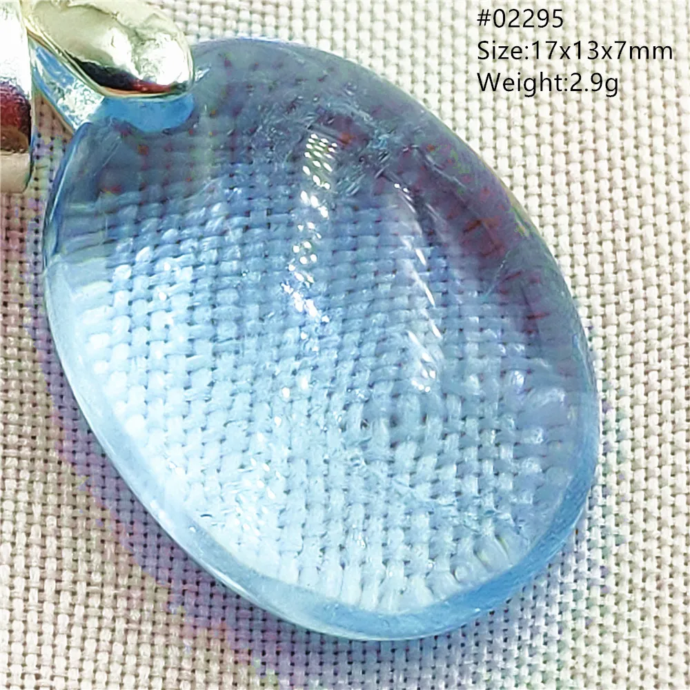 Natural Blue Topaz Crystal Water Drop Pendant Necklace Jewelry Oval Bead Women Men Topaz Necklace Gift AAAAAA - Image 49
