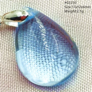 Natural Blue Topaz Crystal Water Drop Pendant Necklace Jewelry Oval Bead Women Men Topaz Necklace Gift AAAAAA - Image 63