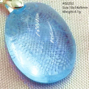 Natural Blue Topaz Crystal Water Drop Pendant Necklace Jewelry Oval Bead Women Men Topaz Necklace Gift AAAAAA - Image 64
