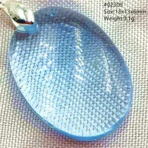 Natural Blue Topaz Crystal Water Drop Pendant Necklace Jewelry Oval Bead Women Men Topaz Necklace Gift AAAAAA - Image 8