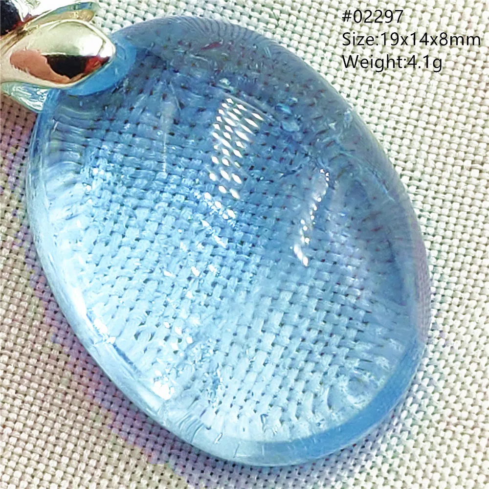 Natural Blue Topaz Crystal Water Drop Pendant Necklace Jewelry Oval Bead Women Men Topaz Necklace Gift AAAAAA - Image 59