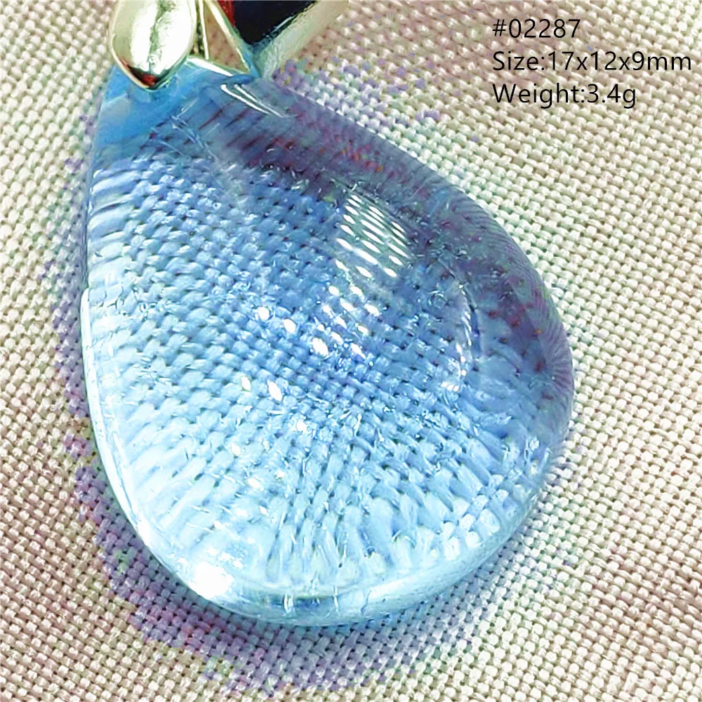 Natural Blue Topaz Crystal Water Drop Pendant Necklace Jewelry Oval Bead Women Men Topaz Necklace Gift AAAAAA - Image 54