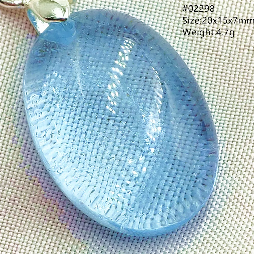 Natural Blue Topaz Crystal Water Drop Pendant Necklace Jewelry Oval Bead Women Men Topaz Necklace Gift AAAAAA - Image 60