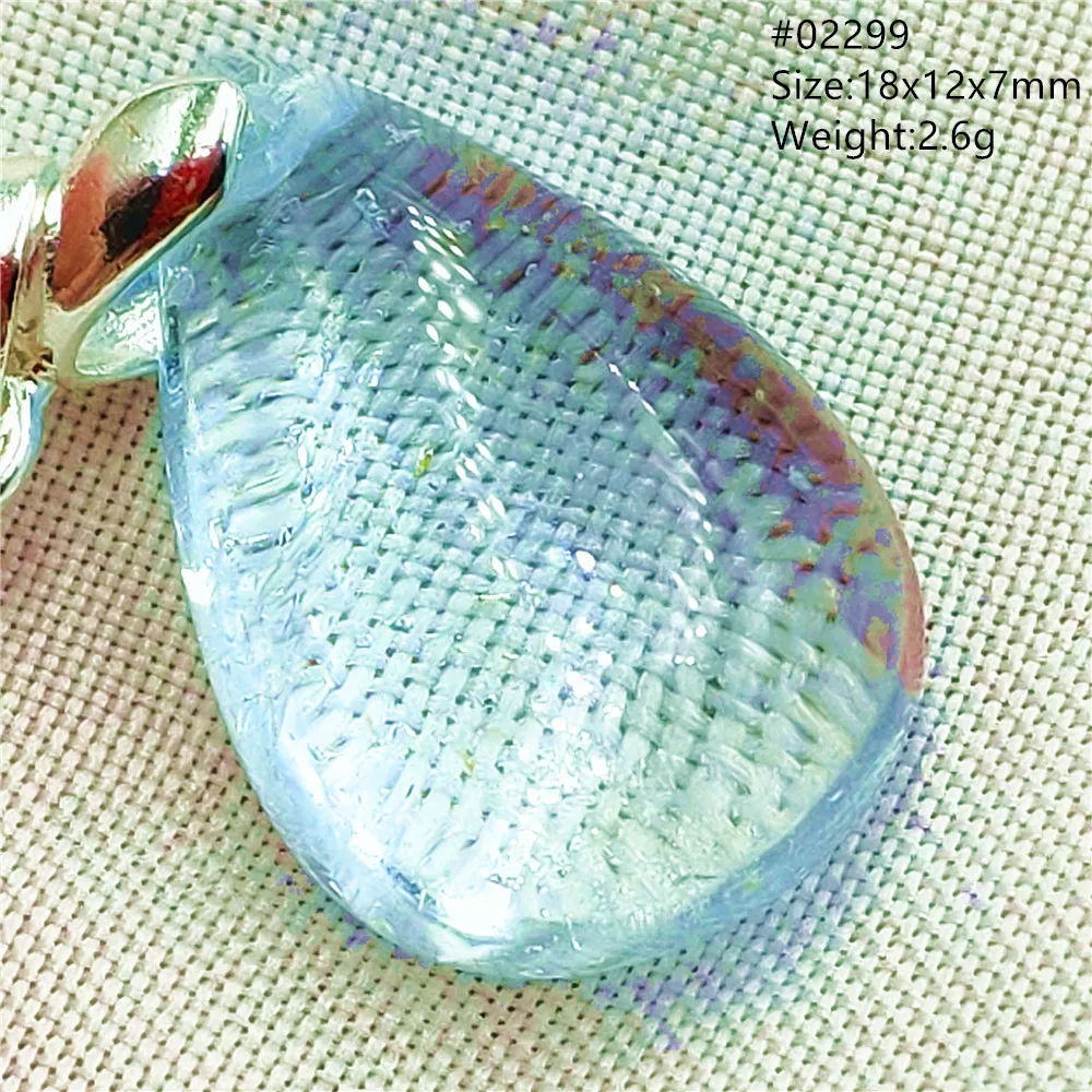 Natural Blue Topaz Crystal Water Drop Pendant Necklace Jewelry Oval Bead Women Men Topaz Necklace Gift AAAAAA - Image 57