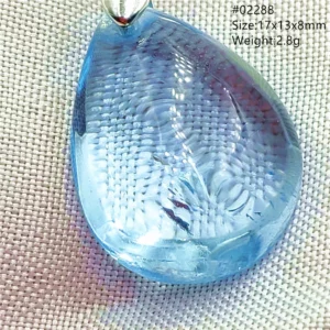 Natural Blue Topaz Crystal Water Drop Pendant Necklace Jewelry Oval Bead Women Men Topaz Necklace Gift AAAAAA - Image 18