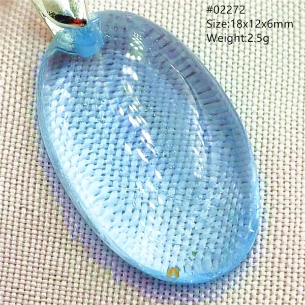Natural Blue Topaz Crystal Water Drop Pendant Necklace Jewelry Oval Bead Women Men Topaz Necklace Gift AAAAAA