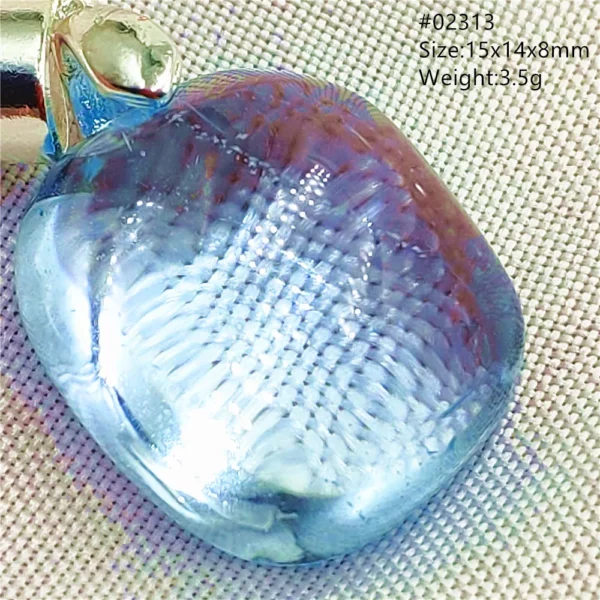 Natural Blue Topaz Crystal Water Drop Pendant Necklace Jewelry Oval Bead Women Men Topaz Necklace Gift AAAAAA