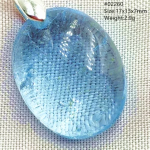 Natural Blue Topaz Crystal Water Drop Pendant Necklace Jewelry Oval Bead Women Men Topaz Necklace Gift AAAAAA - Image 24