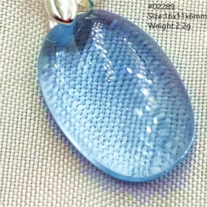 Natural Blue Topaz Crystal Water Drop Pendant Necklace Jewelry Oval Bead Women Men Topaz Necklace Gift AAAAAA - Image 15