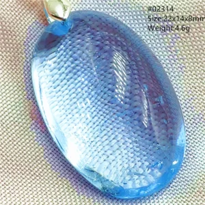 Natural Blue Topaz Crystal Water Drop Pendant Necklace Jewelry Oval Bead Women Men Topaz Necklace Gift AAAAAA - Image 11