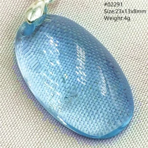Natural Blue Topaz Crystal Water Drop Pendant Necklace Jewelry Oval Bead Women Men Topaz Necklace Gift AAAAAA - Image 14