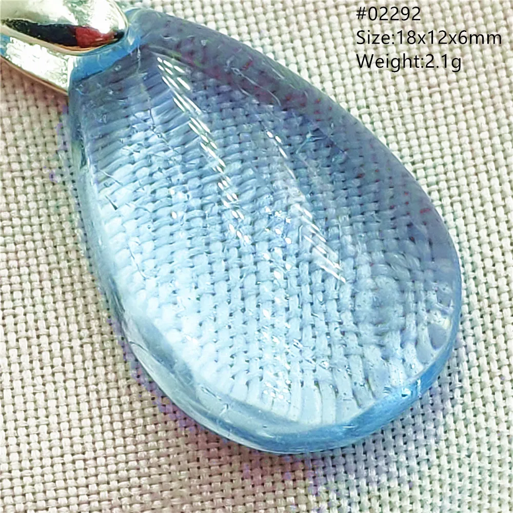 Natural Blue Topaz Crystal Water Drop Pendant Necklace Jewelry Oval Bead Women Men Topaz Necklace Gift AAAAAA - Image 50