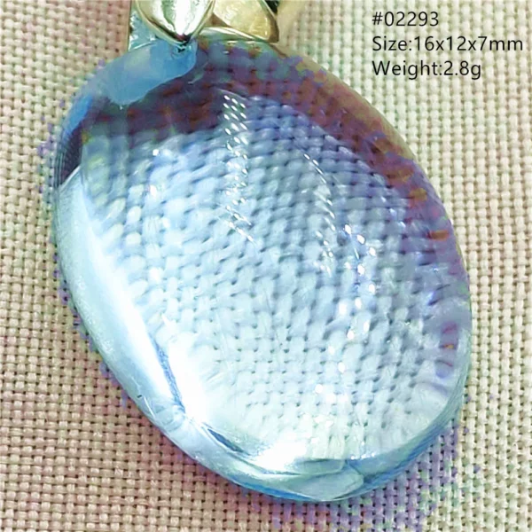 Natural Blue Topaz Crystal Water Drop Pendant Necklace Jewelry Oval Bead Women Men Topaz Necklace Gift AAAAAA
