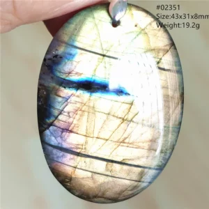 Natural Colorful Labradorite Pendant Water Drop Blue Light Labradorite Women Men Necklace Jewelry AAAAAA - Image 13