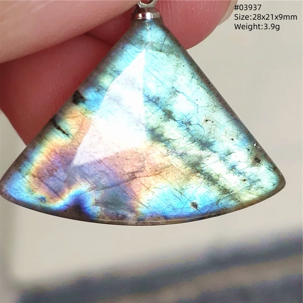 Natural Colorful Labradorite Pendant Water Drop Blue Light Labradorite Women Men Necklace Jewelry AAAAAA - Image 32