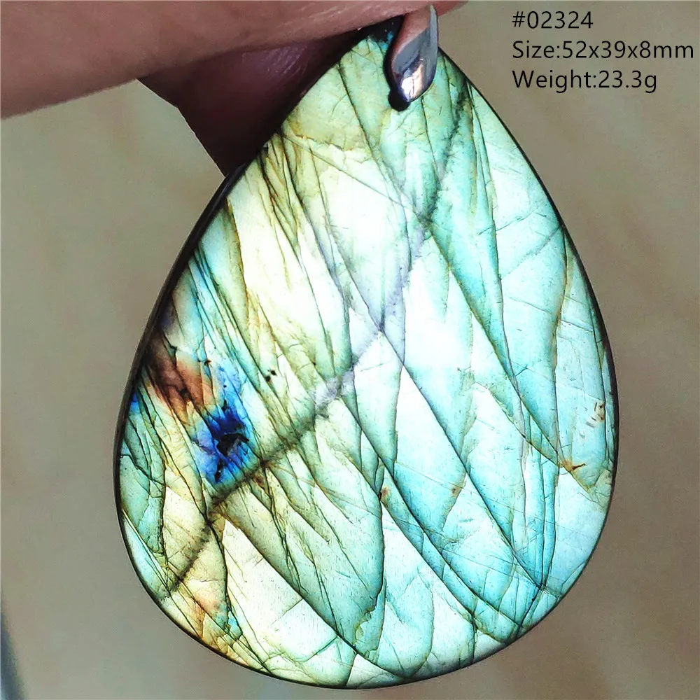 Natural Colorful Labradorite Pendant Water Drop Blue Light Labradorite Women Men Necklace Jewelry AAAAAA - Image 57