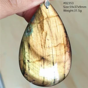 Natural Colorful Labradorite Pendant Water Drop Blue Light Labradorite Women Men Necklace Jewelry AAAAAA - Image 14