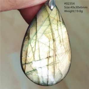 Natural Colorful Labradorite Pendant Water Drop Blue Light Labradorite Women Men Necklace Jewelry AAAAAA - Image 15