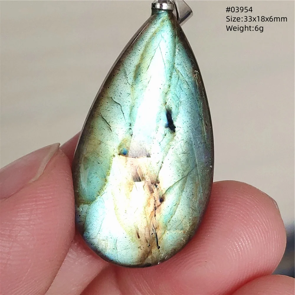 Natural Colorful Labradorite Pendant Water Drop Blue Light Labradorite Women Men Necklace Jewelry AAAAAA - Image 39