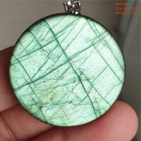 Natural Colorful Labradorite Pendant Water Drop Blue Light Labradorite Women Men Necklace Jewelry AAAAAA