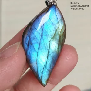 Natural Colorful Labradorite Pendant Water Drop Blue Light Labradorite Women Men Necklace Jewelry AAAAAA - Image 40
