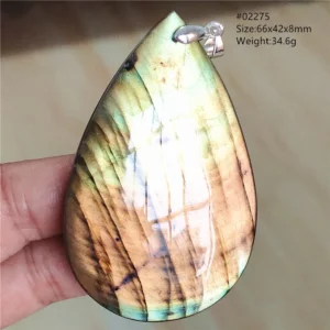Natural Colorful Labradorite Pendant Water Drop Blue Light Labradorite Women Men Necklace Jewelry AAAAAA - Image 66
