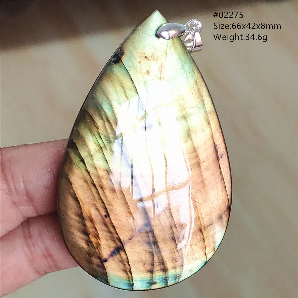 Natural Colorful Labradorite Pendant Water Drop Blue Light Labradorite Women Men Necklace Jewelry AAAAAA - Image 66