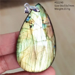 Natural Colorful Labradorite Pendant Water Drop Blue Light Labradorite Women Men Necklace Jewelry AAAAAA - Image 42