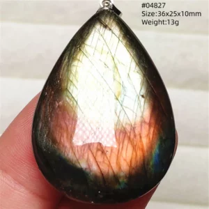 Natural Colorful Labradorite Pendant Water Drop Blue Light Labradorite Women Men Necklace Jewelry AAAAAA - Image 29