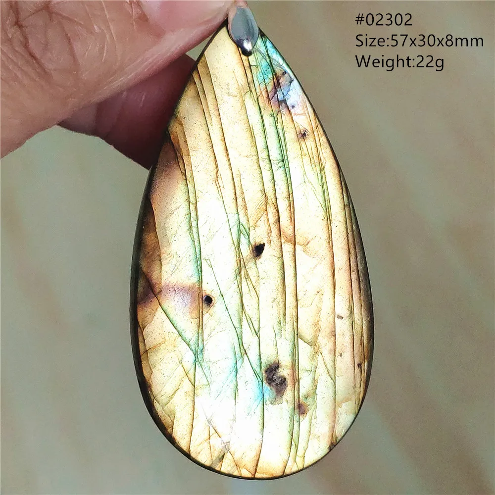 Natural Colorful Labradorite Pendant Water Drop Blue Light Labradorite Women Men Necklace Jewelry AAAAAA - Image 25